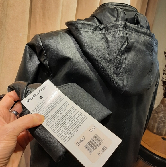 Phase Two leather Anorak coat - Picture 8 of 10